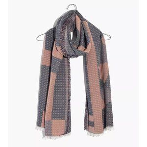Madewell New Forms Stitched Scarf Kantha Embroidery